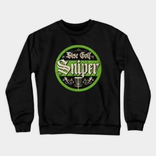 Vintage Green Disc Golf Sniper Crewneck Sweatshirt